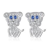 Kolczyki Ze Stali Szlachetnej Piesek, Sztyft S925, Cyrkonie Kst3302