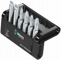Zestaw bitów 6 szt. Proste Krzyżowe PH PZ Bit-Check 6 Universal 1 WERA