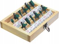 Stalco Frezy do drewna zestaw 12 szt uchwyt 6mm