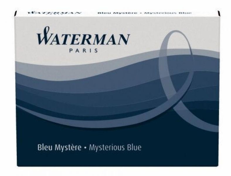 NABOJE ATRAMENTOWE WATERMAN MYSTERIOUS BLUE 8SZT zdjęcie 1