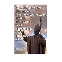 Jan Paweł II człowiek - magnes szklany