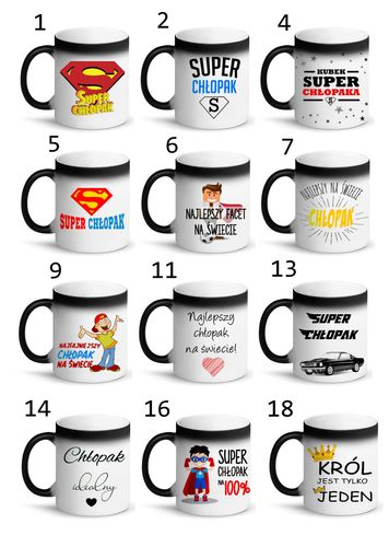 KUBEK MAGICZNY PREZENT NA DZIEŃ CHŁOPAKA DLA KOLEGI CHŁOPCA FACETA WZORY na Arena.pl