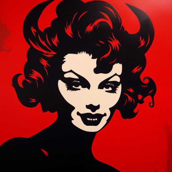 Plakat 90x90cm Czerwona Diablica zdjęcie 1