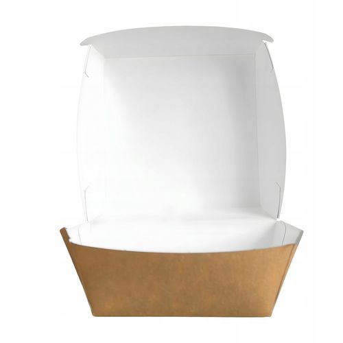Opakowanie na Hamburgera Pudełko Burger Box Kraft Duże 150x150x80mm 100szt na Arena.pl