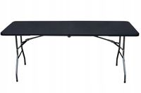 STÓŁ ROZKŁADANY SKŁADANY OGRODOWY CATERINGOWY TURYSTYCZNY BANKIETOWY 180 cm