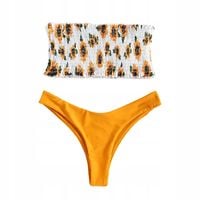 STRÓJ KĄPIELOWY OPASKA KOSTIUM PLAŻA OPALANIE BIKINI BANDEAU DWUCZĘŚCIOWY L