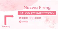 BANER REKLAMOWY projekt 130x80 SALON KOSMETYCZNY