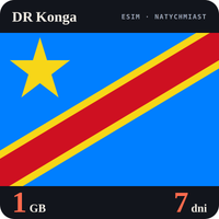 Karta eSIM Internet DR Konga 1 GB na 7 dni - bez rejestracji