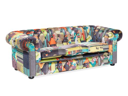 SOFA TAPICEROWANA PATCHWORK DO SALONU EKSKLUZYWNA na Arena.pl