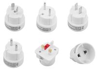 ZESTAW ADAPTERÓW PODRÓŻNYCH ANGLIA USA EUROPA AUSTRALIA ADAPTERY KOMPLET