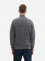 Tom Tailor sweter szary okrągły rozmiar M