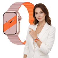 Pasek do Apple Watch 42 44 45 46 49mm opaska bransoleta magnetyczny trwały