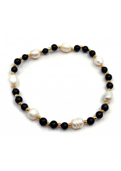 Bransoletka TURMALIN PERŁA 925 zdjęcie 1