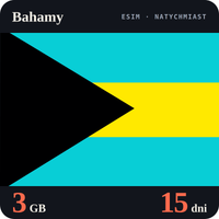 Karta eSIM Internet Bahamy 3 GB na 15 dni - bez rejestracji