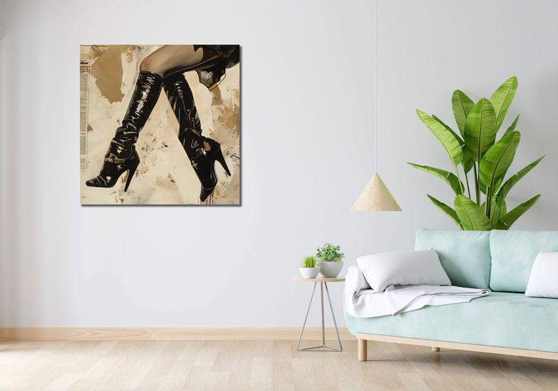 Obraz 90x90cm Krocząc Przez Miasto zdjęcie 2
