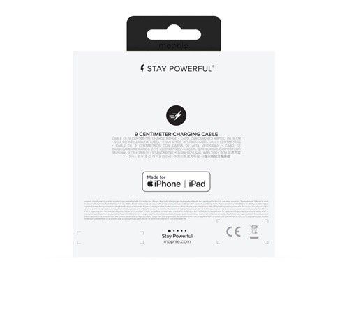 Kabel Mophie Lightning - USB-A 9cm (czarny) na Arena.pl