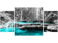 80X40CM WODOSPAD TRÓJ OBRAZ