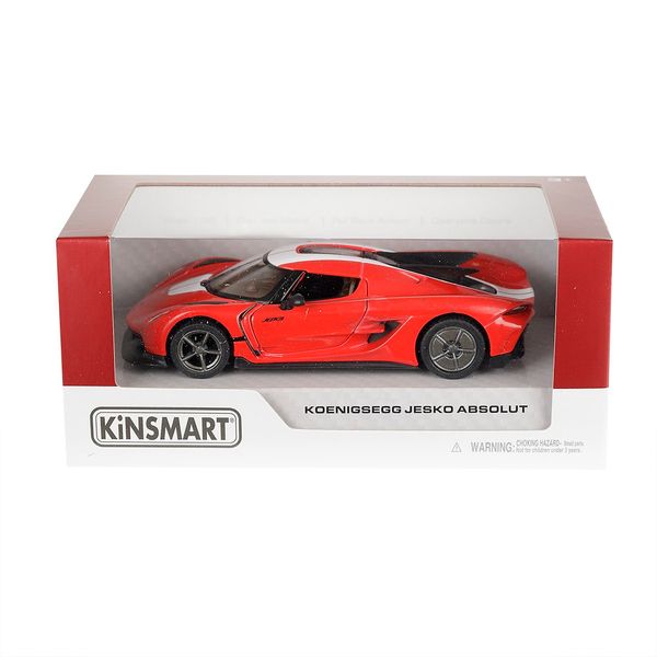 Model 1:36, Koenigsegg Jesko Absolut, czerwono-biały zdjęcie 4