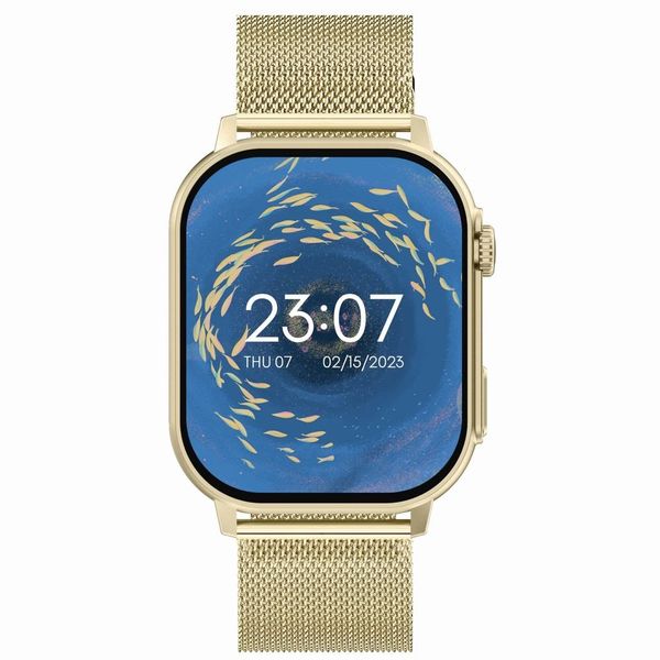 Smartwatch Gravity GT15-7 Różowy Pasek Silikonowy + Złota Bransoleta zdjęcie 4