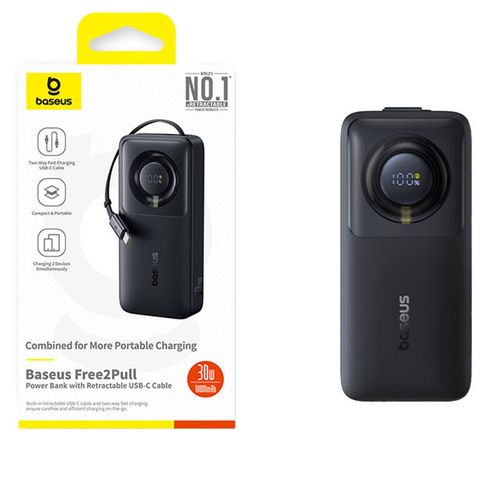 powerbank baseus os free2pull 10000mah 30w +kabel (czarny) na Arena.pl