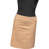 Spódnica Midi Wełniana Rozkloszowana Casual Pomarańczowy Rozmiar 36