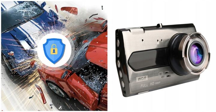 WIDEOREJESTRATOR SAMOCHODOWY KAMERA SAMOCHODOWA KAMERA COFANIA Polskie Menu zdjęcie 5