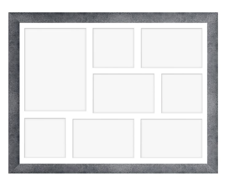 Ramka na 8 zdjęć Hekla 40x50x8 MDF galeria zdjęć beton 1szt. zdjęcie 2