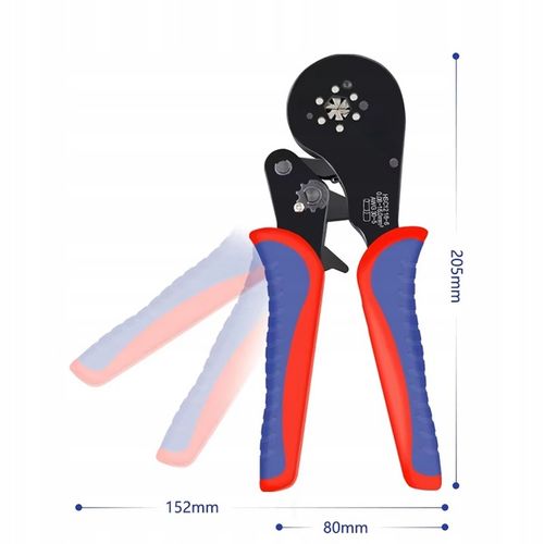 Szczypce zaciskowe 0.08-16mm² sześciokątne z 1200 sztuk zacisków na Arena.pl