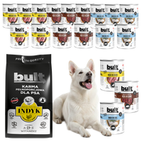 BULT sucha i mokra karma dla psa Kaczka 17,4kg - 18x800g + 3kg