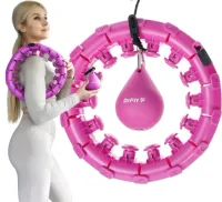 DrFit oryginalne hula hop z obciążeniem fitness ujędrniające odchudzające