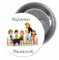 Przypinki buttony SUPER NAUCZYCIEL SUPER JAKOŚĆ