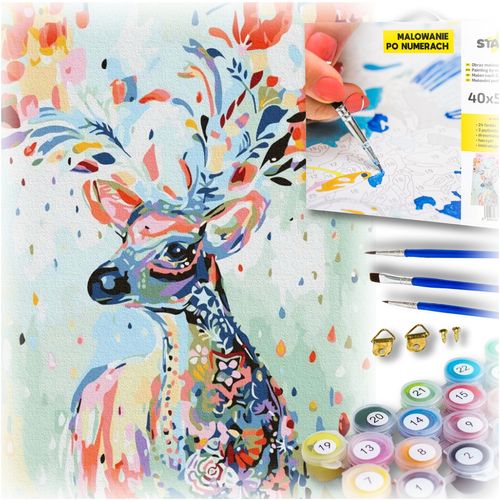 Zestaw do malowania po numerach - jelonek na Arena.pl