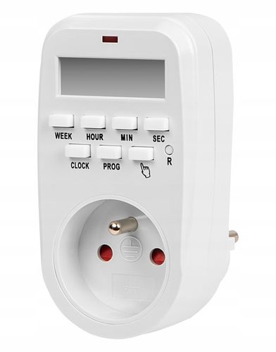 3x PROGRAMATOR CZASOWY TIMER WŁĄCZNIK CYFROWY LCD WYŁĄCZNIK 1MIN 8 USTAWIEŃ na Arena.pl