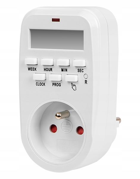 3x PROGRAMATOR CZASOWY TIMER WŁĄCZNIK CYFROWY LCD WYŁĄCZNIK 1MIN 8 USTAWIEŃ zdjęcie 4