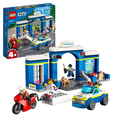 LEGO City Policja Posterunek Radiowóz Motor + Remiza Strażacka Łatwe Klocki na Arena.pl
