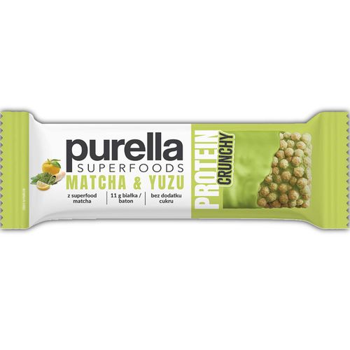 Purella Superfoods PROTEIN BAR BATON PROTEINOWY MATCHA &YUZU 45g na Arena.pl