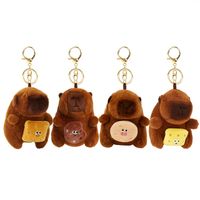 brelok do kluczy pluszowa puchata kapibara z poduszką, losowy kolor brl386