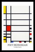 Plakat 20x30cm Design Trafalgar, Mondrian Vintage do Salonu