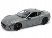 Maserati GranTurismo Folgore model metalowy Welly w skali 1:24 grafitowy