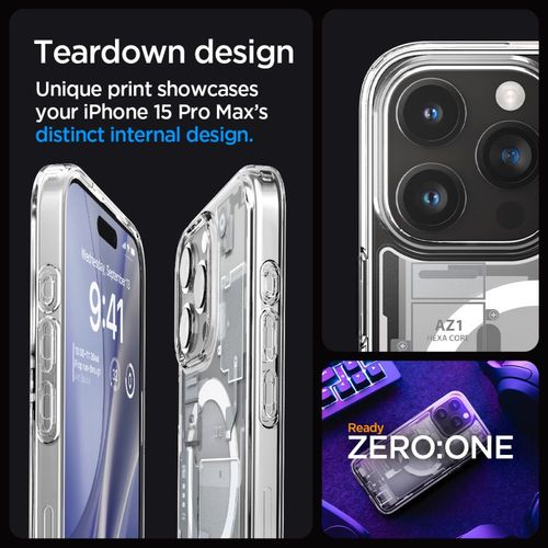 spigen ultra hybrid mag magsafe iphone 15 pro max zero one white na Arena.pl