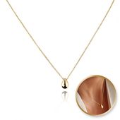 naszyjnik stal szlachetna pozłacana 14k złotem nst2155