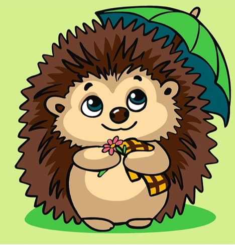 Zestaw Kreatywny Malowanie Po Numerach Dla Dzieci Jeżyk 25X25Cm Qbee na Arena.pl