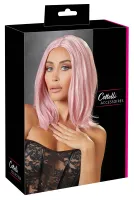 cottelli accessories peruka bob rożowa regulowana 30cm syntetyczna