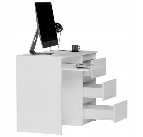 BIURKO KOMPUTEROWE 96CM STOLIK STÓŁ BIAŁE Prawe N3 na Arena.pl