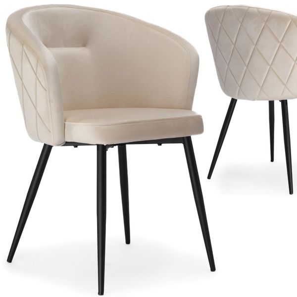 Krzesło HAMPTON VELVET beżowe zdjęcie 10