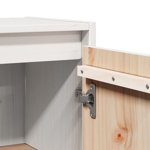 Szafka ścienna, biała, 30x30x60 cm, lite drewno sosnowe na Arena.pl