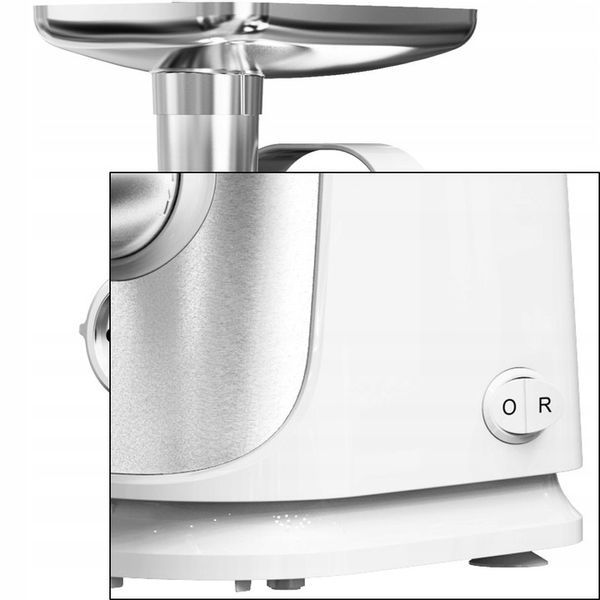 MASZYNKA DO MIELENIA MIĘSA ELEKTRYCZNA REWERS SZARPAK BIAŁA MOCNA 1300W zdjęcie 8