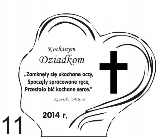 STATUETKA PODSTAWKA POD ZNICZ na grób + grawer XL na Arena.pl