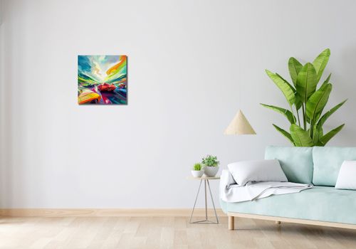 Obraz 40x40cm Wyścig Przy Barwach na Arena.pl