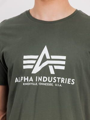 Alpha Industries Basic T-shirt (100501) dark olive XXL zdjęcie 7